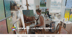 Desktop Screenshot of newwestculturalcrawl.com