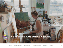 Tablet Screenshot of newwestculturalcrawl.com